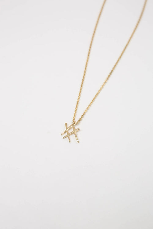 xx necklace / gold