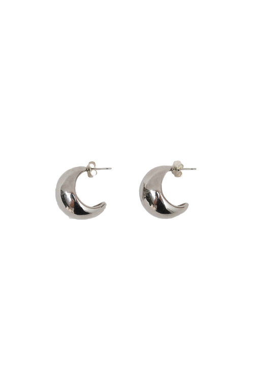 orb earring / silver
