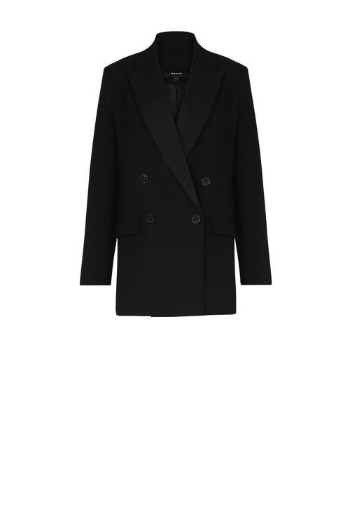 tux blazer / black