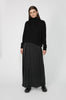 pleating skirt / black