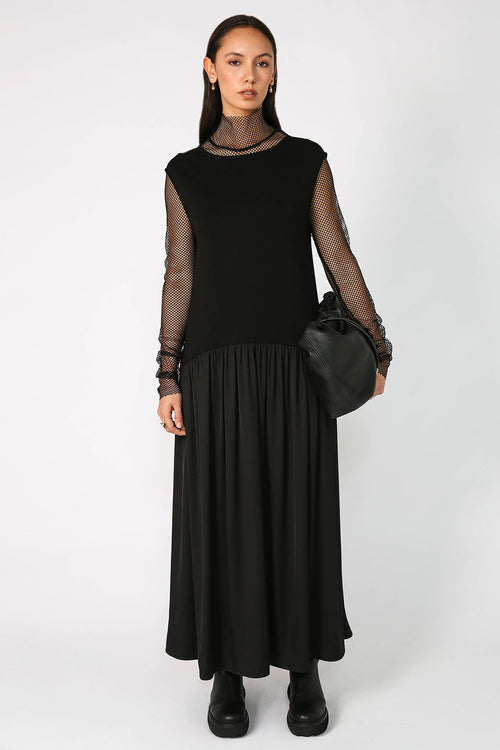 tech polo mesh skin / black