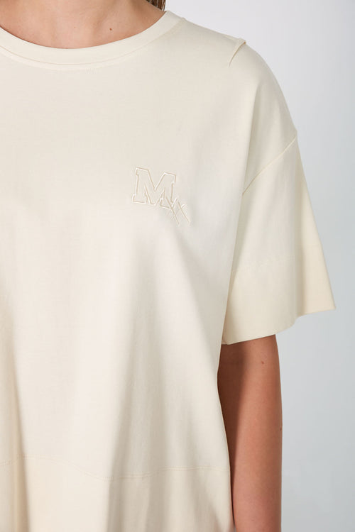 boxed initial tee / ecru