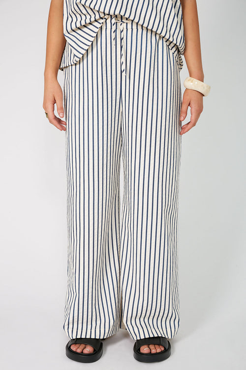 ranging pant / ivory|navy stripe