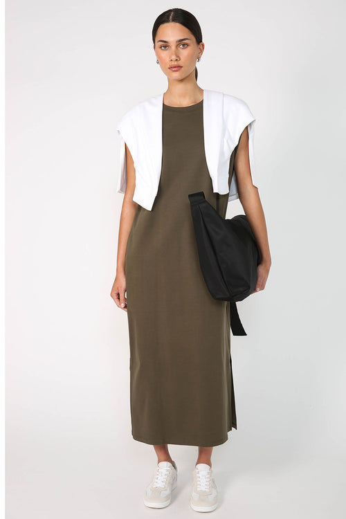 apply tank dress / khaki green