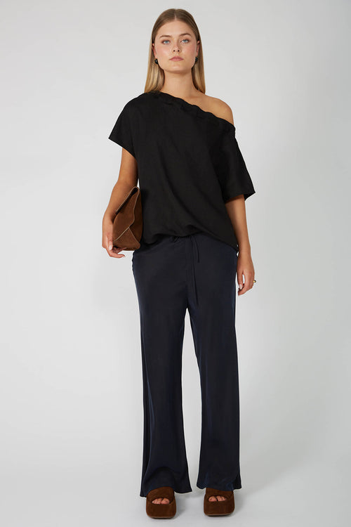 frame bias pant / dark navy