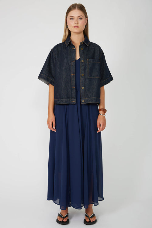 hannah maxi dress / sapphire blue