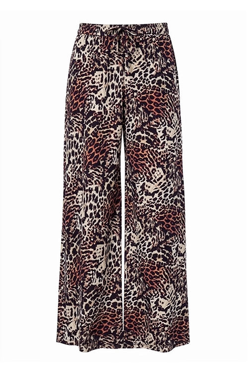 frame bias pant / ochre| black| cream cheetah print