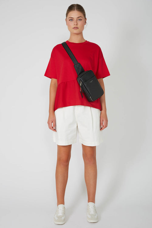 headstart tee / deep red