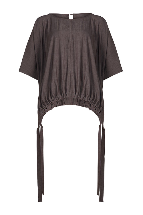 resume tee / chocolate melange