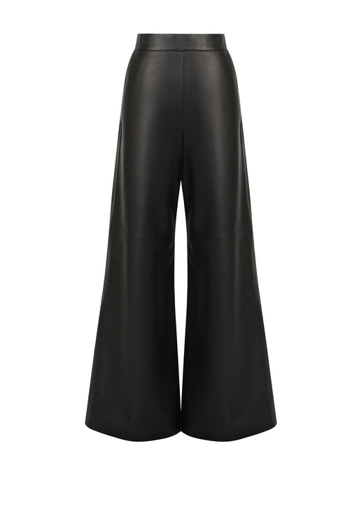 luxe glowed pant / black leather