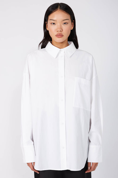 untold oversize shirt / white