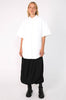puffed shorty sleeve shirt / pearl ivory