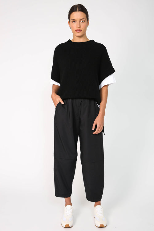 ahead pant / black