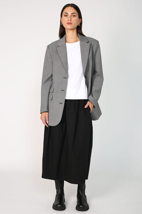 manner blazer / black|white houndstooth