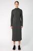 hush rib dress / charcoal