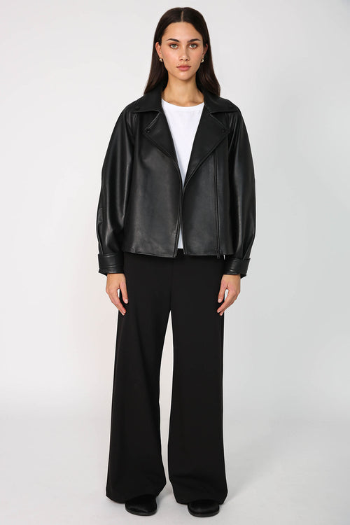luxe moto jacket / black