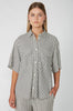 darby shirt / ecru|black stripe