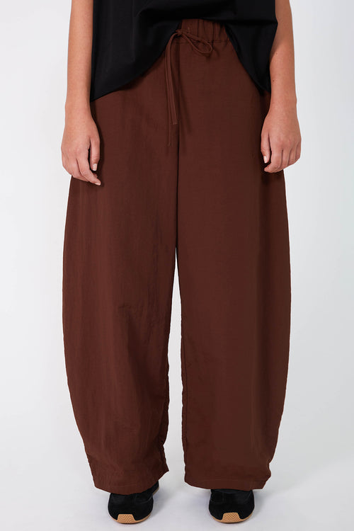 recede pant / chocolate brown