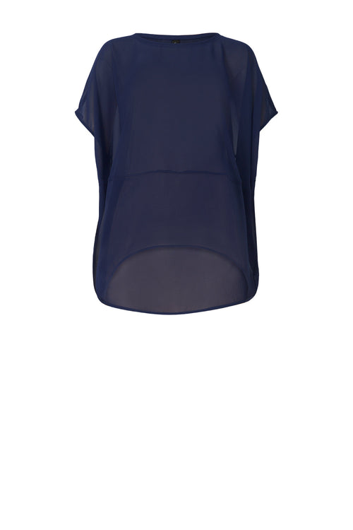 spin tee / sapphire blue