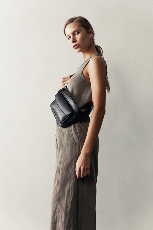 glazed tank / taupe moss