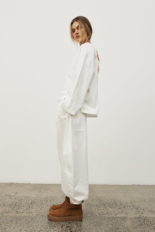 recede pant / warm white