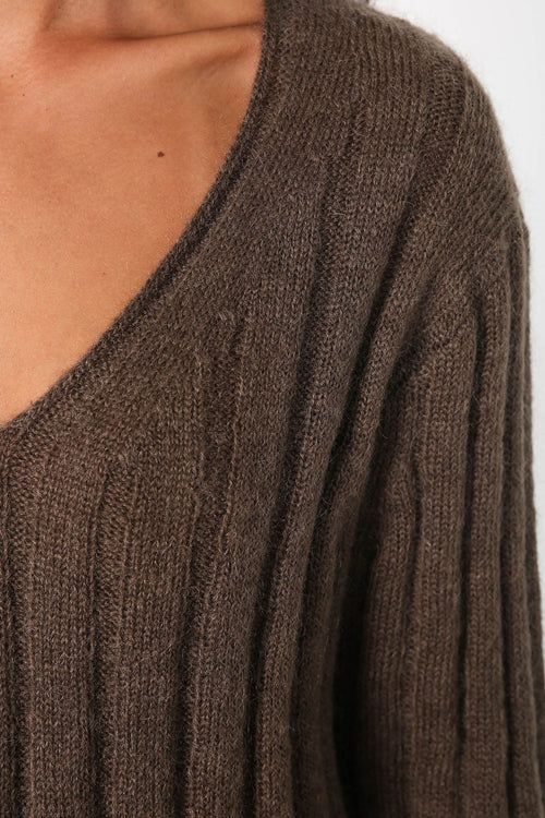 implement sweater / cedar brown