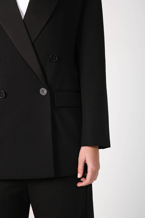tux blazer / black