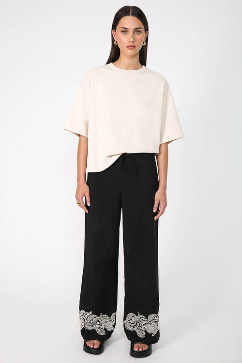 jay pant / black|natural