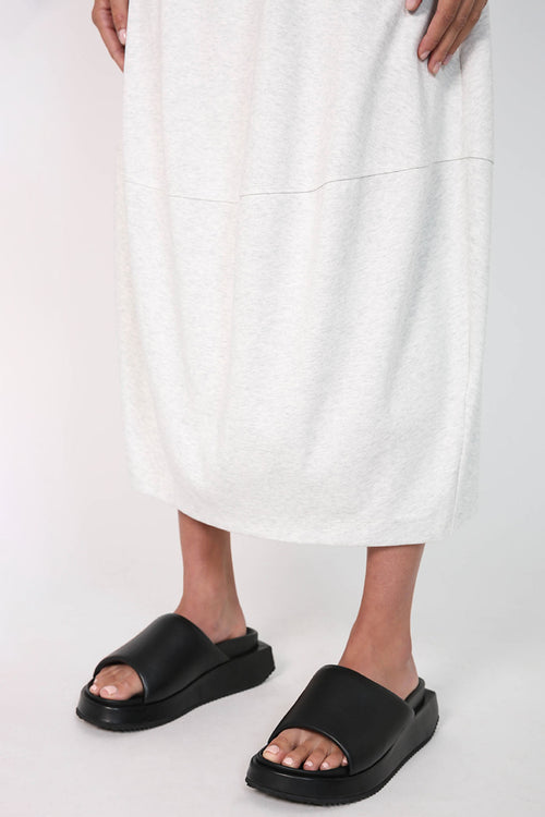 spin skirt / white marle