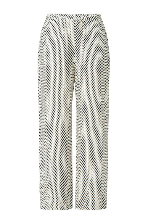 commons pant / ivory|black polka dot