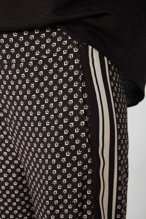 glow pant / black border print