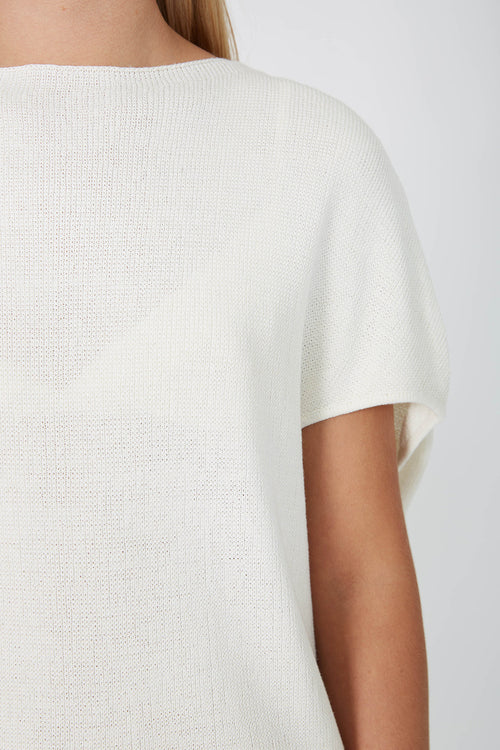 sphere sweater / white