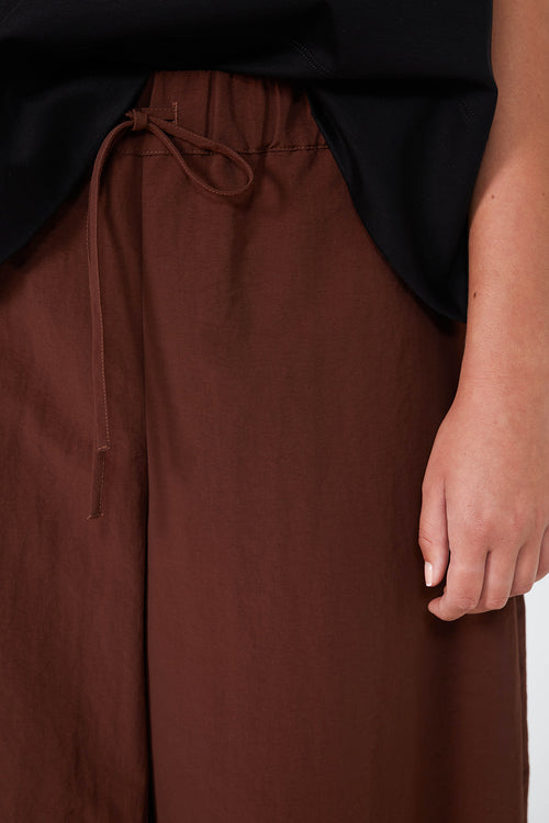 recede pant / chocolate brown