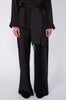 macrame fringe sash / black