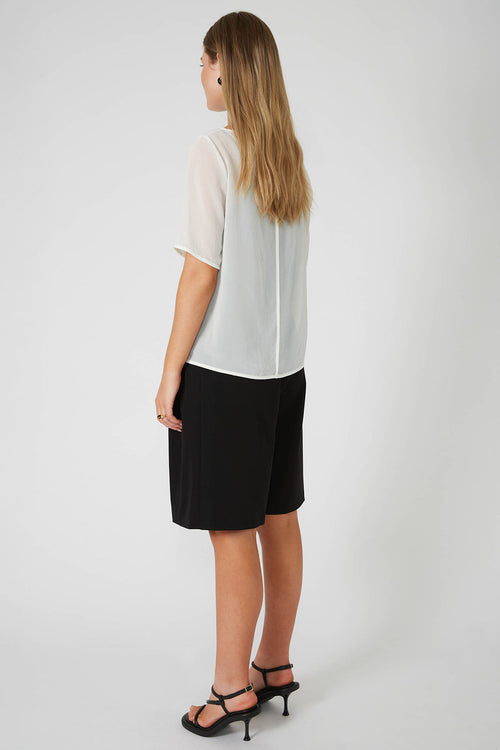 element short sleeve top / vintage white