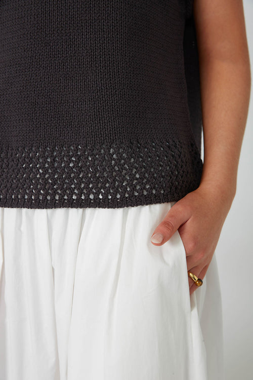 unify tee sweater / charcoal