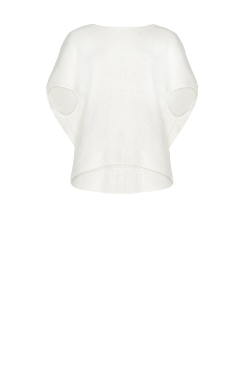 sphere sweater / white