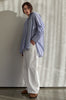 admit shirt / biro blue|white stripe