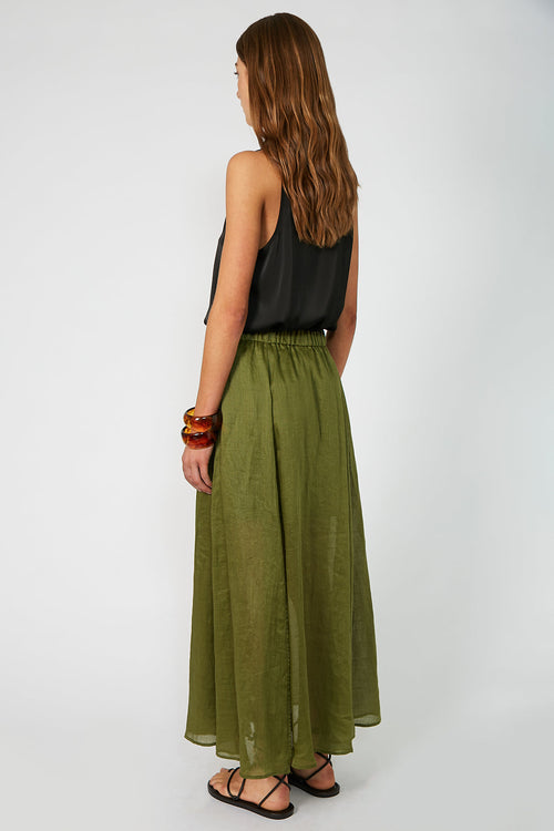 joined skirt / caper green