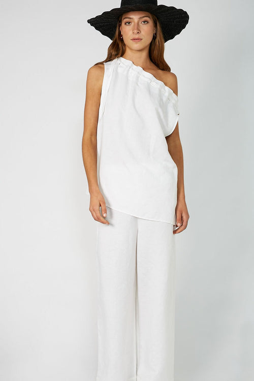 ruff straw hat / black