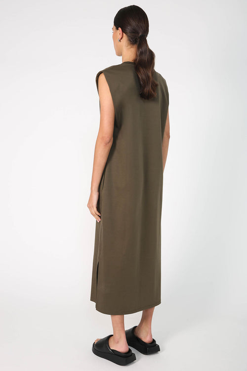 apply tank dress / khaki green