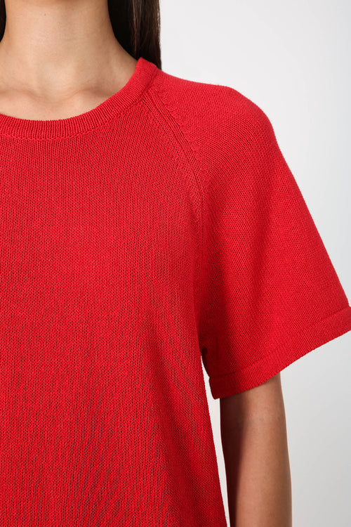 jet tee sweater / red
