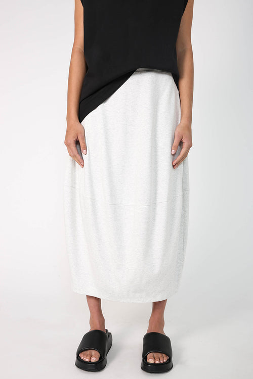 spin skirt / white marle