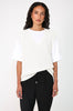 lineate vest / ivory white