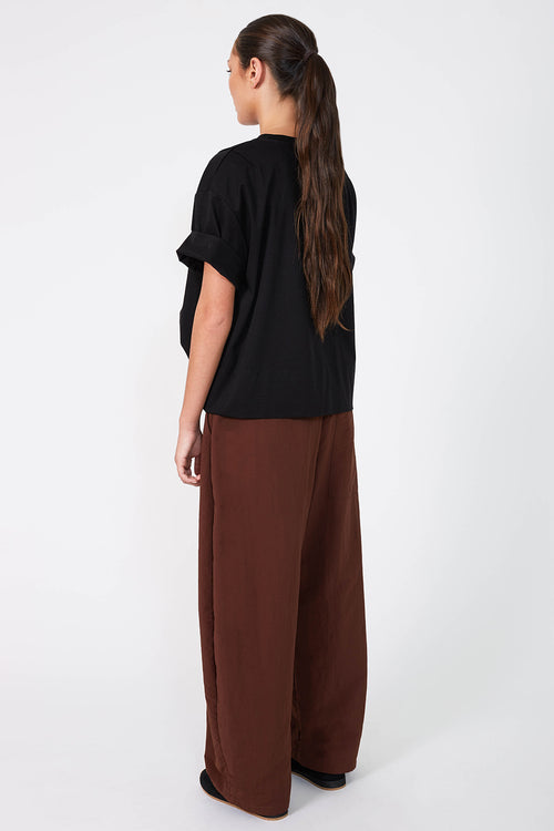 recede pant / chocolate brown