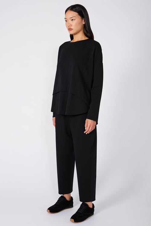 overturn top / black