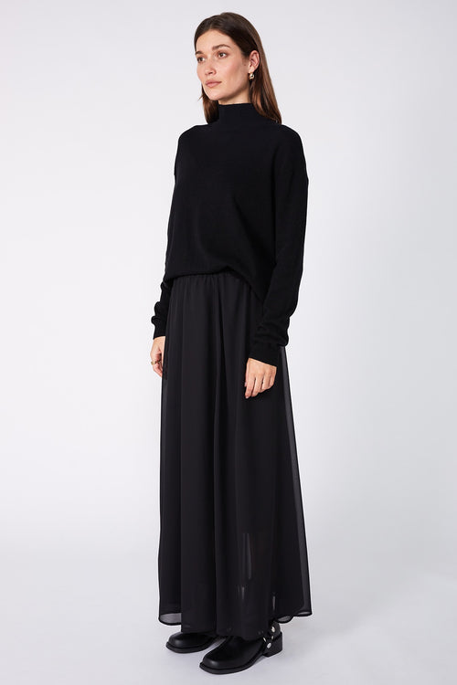 joined skirt / black