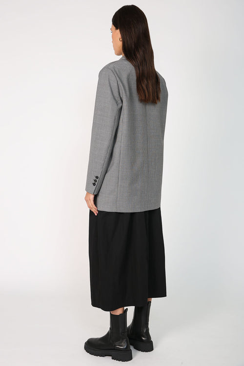 manner blazer / black|white houndstooth