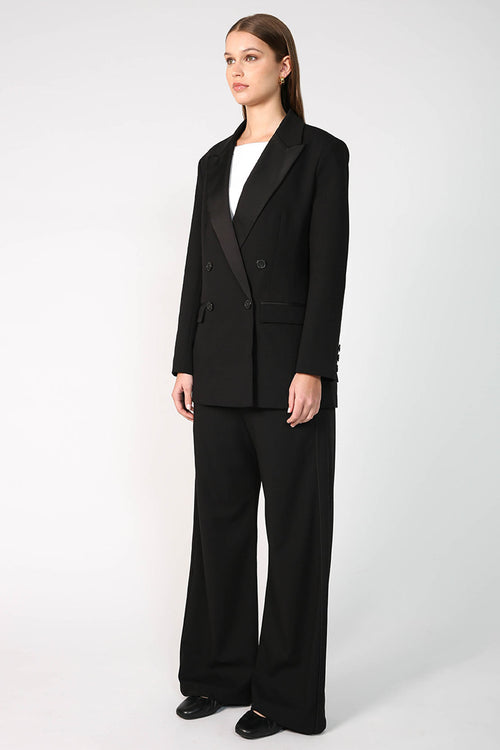 tux blazer / black