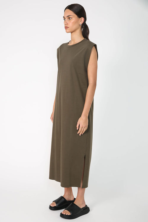 apply tank dress / khaki green